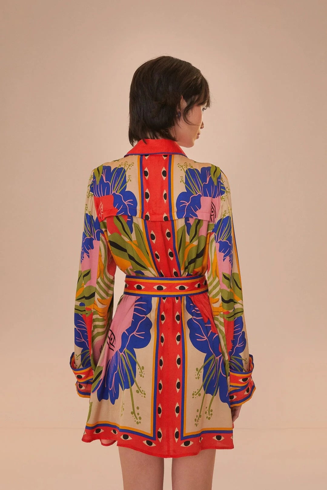 Sand Surreal Scarf Mini Dress by Farm Rio | HYPERCLASH