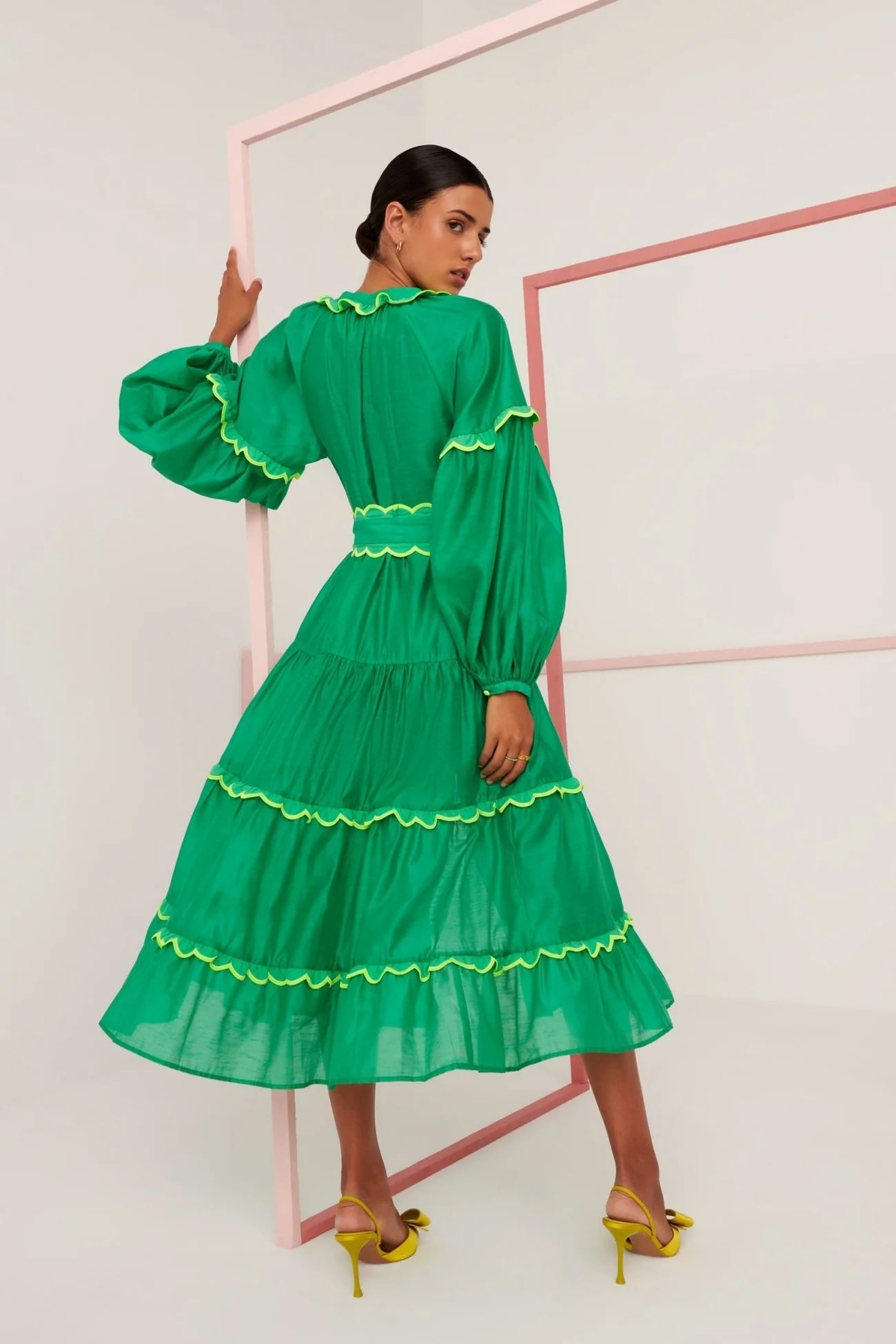 Flame Green Dress by Celia B | HYPERCLASH Flame Green Dress by Celia B | HYPERCLASH