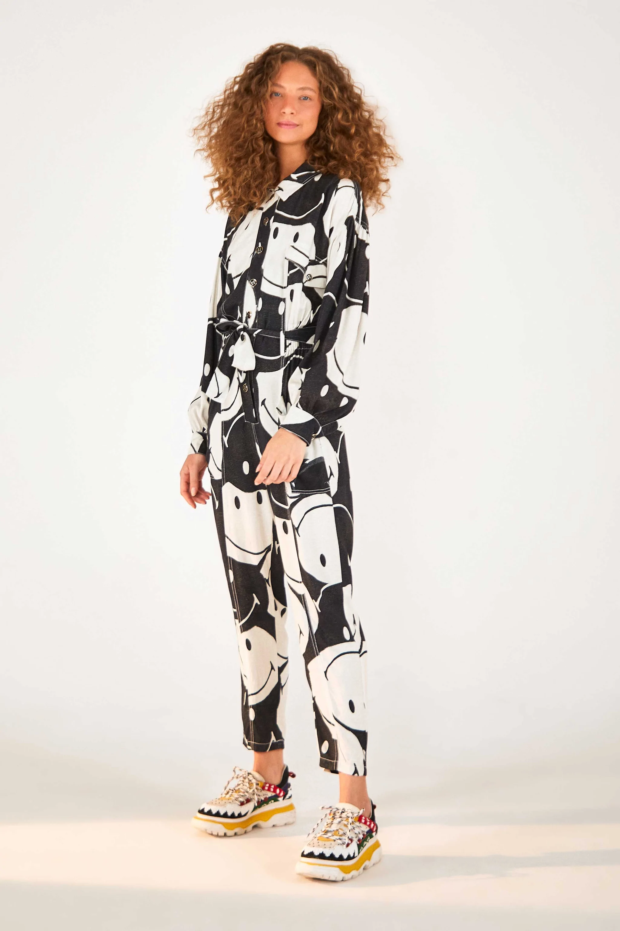 オールインワン・サロペット FARM RIO Women Jumpsuits 33211325050 White Jumpsuit Farm Rio White size 12 US in Cotton - 42862641