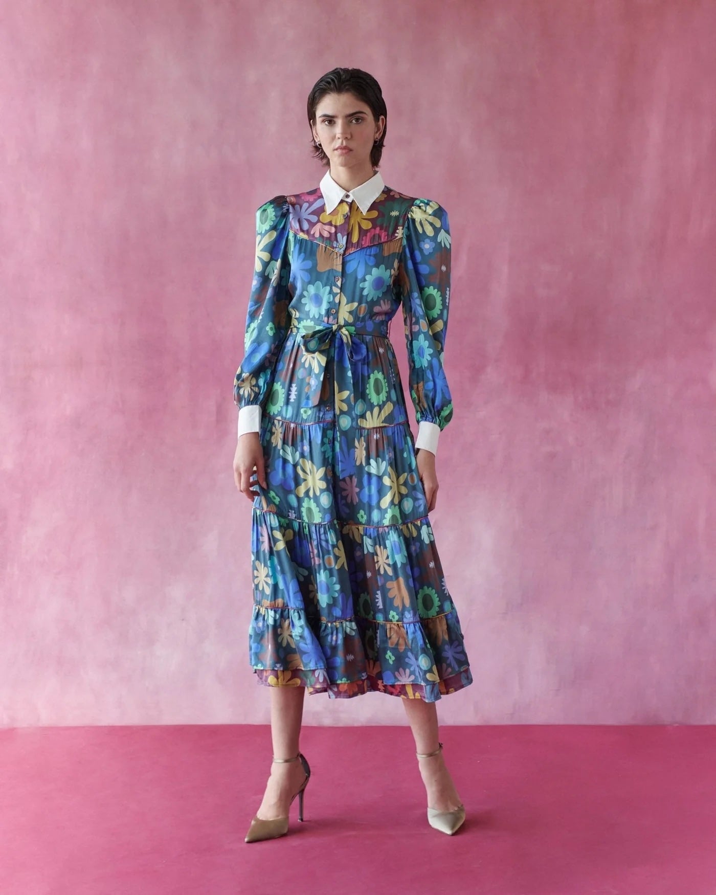 chinese dress ladies Asteri Floral Maxi Dress by Celia B RS26-CB-D01