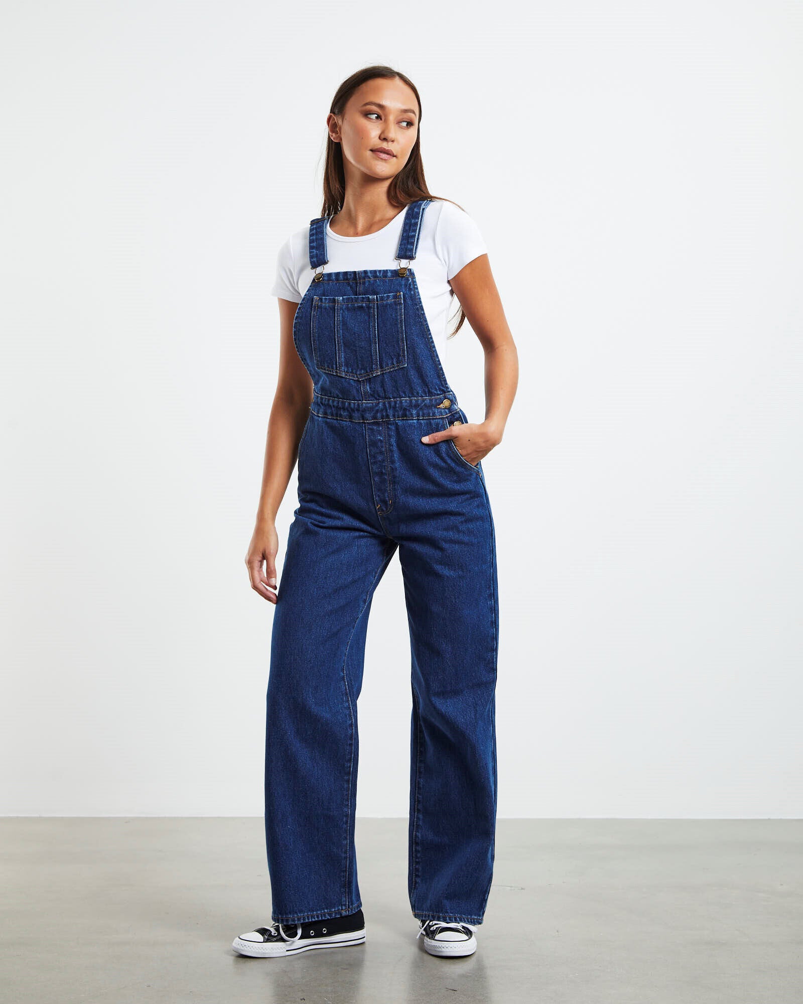 Heidi Overalls Cobalt Organic by Rolla's | HYPERCLASH
